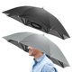 thumbnail image 1 of Sombrero Paraguas con Banda de 26" [2 Pcs] - Sombrero de Sol Plegable Manos Libres para Pesca, Jardinería, Senderismo y Camping [Negro+Gris], 1 of 7