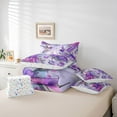 thumbnail image 6 of jejeloiu Retro Rustic Flower 7-Piece Twin Bedding Sets,Purple Hummingbird Bedding Comforter Set,Country Floral Sheet Sets For Girls Teens,Breathable Home Decor Reversible, 6 of 8