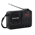 thumbnail image 1 of Radio Digital Portátil con Bluetooth 5.0, Receptor de Radio FM con Pantalla LED, Disco U, Tarjeta TF, Reproductor de MP3 y Altavoz A, 1 of 5