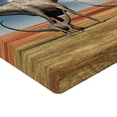 thumbnail image 2 of Ambesonne Jurassic Fitted Sheet, Diplodocus Dinasours, Queen Size, Khaki Blue Grey, 2 of 3