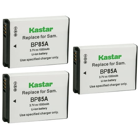 Kastar Battery 3-Pack Replacement for Samsung EA-BP85A  EA-BP85A /E  BP-85A BP85A Battery  Samsung SBC-85A Charger price history on PriceWatchPro