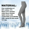 thumbnail image 3 of EMEM Apparel Women's Ladies Junior's Flat Knit Cotton Sweater Winter Opaque Footed Tights Hosiery Stockings Light Grey A, 3 of 5
