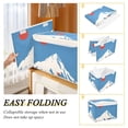 thumbnail image 2 of Yayeee Collapsible Cube Storage Bin with Lid Fabric Closet Decorative Basket with Handles, Snow Mountain, 2 of 7