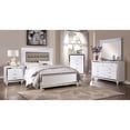 thumbnail image 4 of Furniture of America Derc Glam Solid Wood 3-Drawer Nightstand by  Silver, 4 of 5