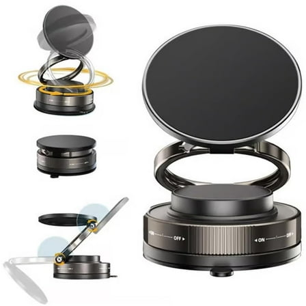 Eagerlyous/Unanimousagree 360° Adjustable Vacuum Magnetic Phone Holder, Phone Holders for Your Car, Magnetic Cell Phones Car Mount, Women Cars Accessories, Multifunction Anti Slip Mat(1PCS)