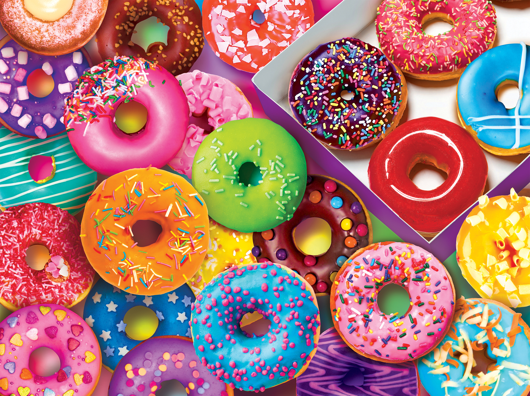 Cra-Z-Art Yummy Puzzles 300-Piece I Love Donuts Jigsaw Puzzle - image 4 of 6