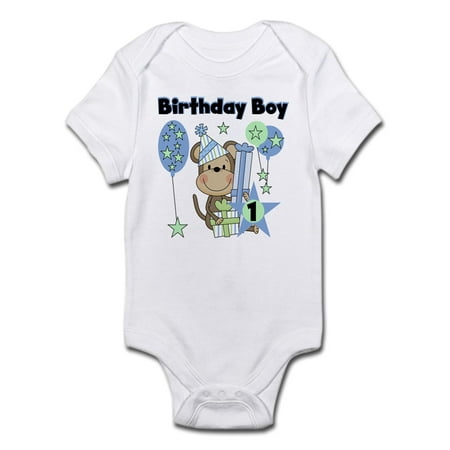 

CafePress - Monkey 1St Birthday Infant Bodysuit - Baby Light Bodysuit