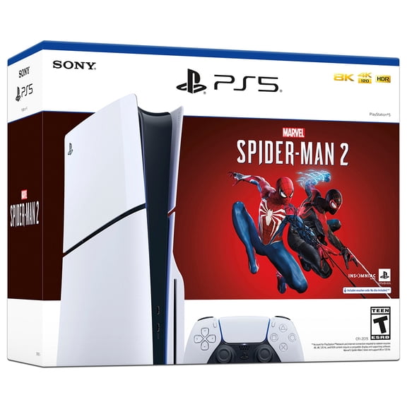 Consola PlayStation 5 Slim con Videojuego Spider-Man 2 Blu-Ray 4K