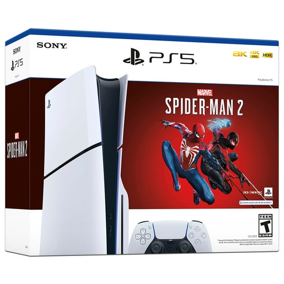 Consola PlayStation 5 Slim con Videojuego Spider-Man 2 Blu-Ray 4K