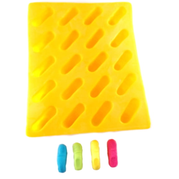 EDELAINE'S Baby Bootie 20 Cavity Silicone Molds for Cream Cheese Mints , Chocolate