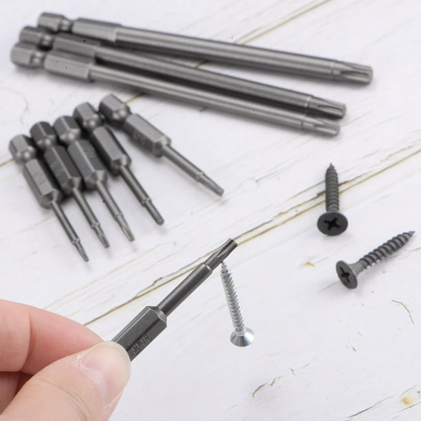 Embout de tournevis Torx tige hexagonale 30mm S2 acier sécurité