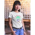 thumbnail image 2 of Mushroom Love Wins Shaped T-Shirt Women -Image by Shutterstock, Female Large, 2 of 4