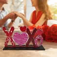 thumbnail image 5 of Adornos de madera para el Día de San Valentín, decoración de mesa de madera para fiestas de boda, artesanía de madera de amor para el Día de San Valentín, 5 of 5