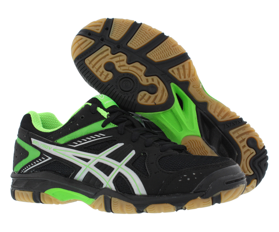 green and black volleyball shoes