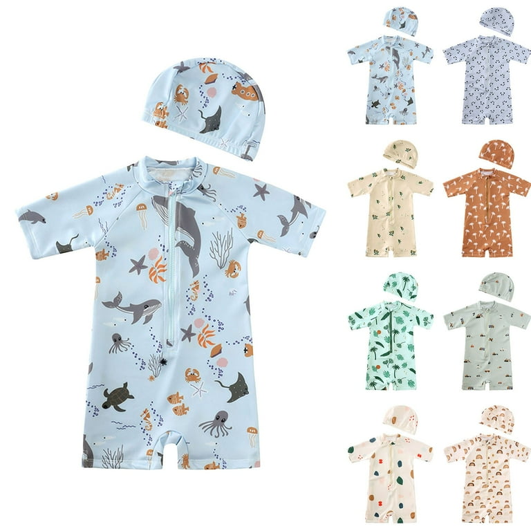 Gubotare Baby Swimsuit Baby Boys Kids Swimsuit Toddlers One Piece