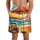 thumbnail image 1 of Fotbe Beach Umbrella Sunset Trajes de Baño Estampados para Hombre, Shorts de Verano de Secado Rápido, Ropa de Playa, Bañadores-3X-Large, 1 of 6