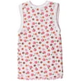 thumbnail image 3 of ToBeInStyle Girls' Pack of 4 Ultra-Soft Cotton Tank Tops w/ Ruffle Hem - Floral Print - 1 Year Old, 3 of 3