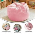 thumbnail image 4 of Flash Furniture Dillon Small Light Pink Dot Refillable Bean Bag Chair for Kids and Teens, 4 of 12
