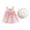 Pink2, variant on Baby Girl Dresses Summer Strawberry Print Sleeveless Sling Bow Dress Wiht Hat Kids Girls Princess Birthday Party Dresses,6 -12 Months