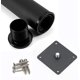 thumbnail image 3 of ZHAOCHENG 4 patas ajustables negras de 200 mm de altura para gabinetes, mesas y muebles, de acero inoxidable, con altura ajustable de 0 a 15 mm y tornillos de acero inoxidable., 3 of 4