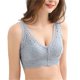 thumbnail image 1 of Leisure Bras Comfort Front Zipper Removable Chest Pads Breathable Lightweight Underwear For WomenBlueL 75CD-80AB, 1 of 5