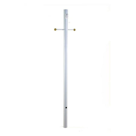 Acclaim Lighting Direct Burial Lamp Posts with Photocell Crossarm and Convenience Outlet Lamp Post