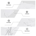 thumbnail image 6 of Hearthz Men's Henley Shirts 3 Button Short Sleeve Shirt for Men Basic Breathable Moisture Wicking Men's Athletic Shirts & Tees White S, 6 of 7