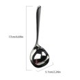 thumbnail image 4 of Stainless Steel Serving Spoon Mirror soup spoon serving Finish Large Soup Scoop Buffet Banquet Party Dinner Tableware, Short Handle, 4 of 9