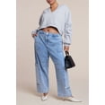 thumbnail image 3 of ELOQUII Women's Plus Size Low Rise Pocket Detail Loose Jean, 3 of 3