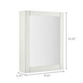 Mainstays Mirror Medicine with Adjustable Shelves, Daisy White