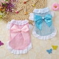 thumbnail image 4 of Cotton Lace Floral Bow Pet Dog Dress For Small Dogs Summer Chihuahua Pug Yorkie Clothing Puppy Cat Clothes Dog Wedding Dresses, 4 of 6
