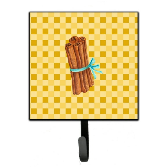 Carolines Treasures BB7197SH4 Cinnamon on Basketweave Leash or Key Holder Single Hook multicolor