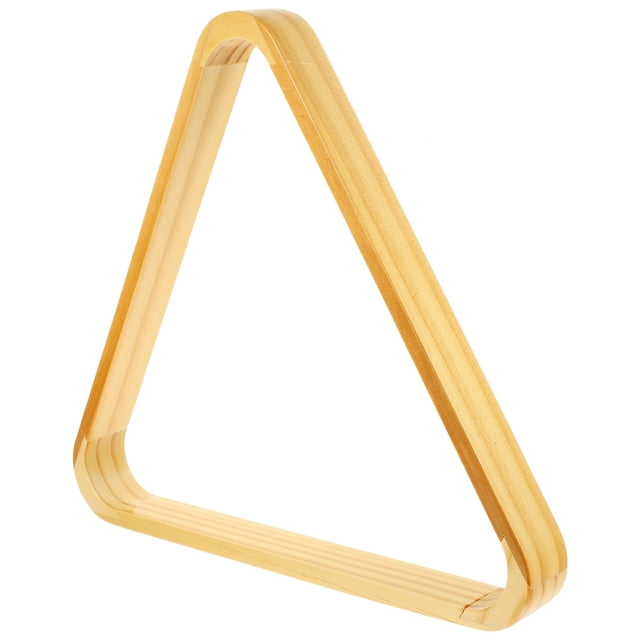 OUNONA Durable Golden ABS Billiard Triangle Rack for Pool Table Ball Organization