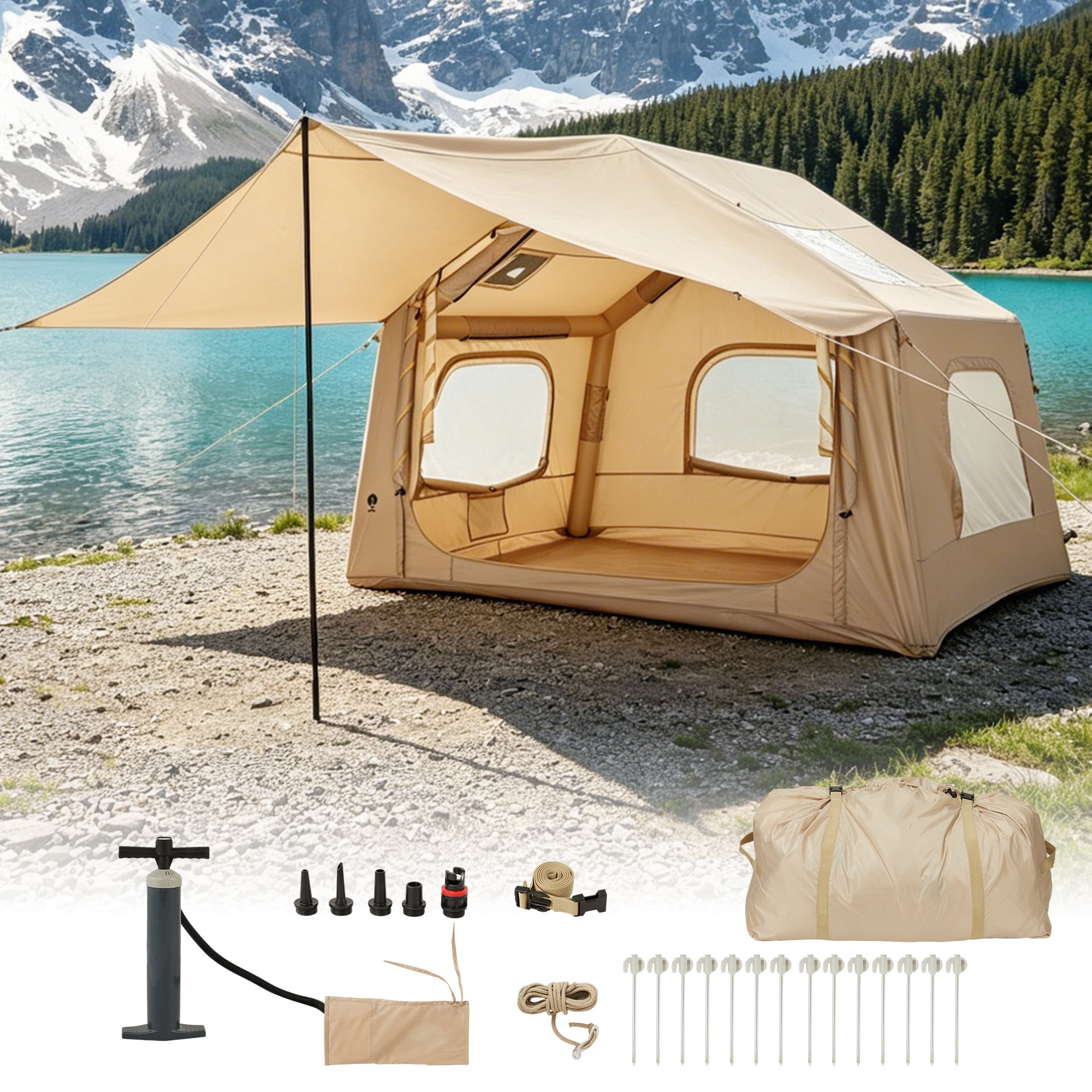 Coleman Jenny Lake Fast Pitch 13 x 9 Foot 8 Person Cabin Camping