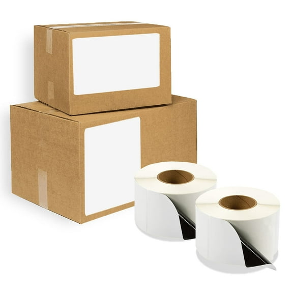 White "Block Out" Thermal Transfer Labels, Opaque 3 in Core, 4000 Count, 4 x 6 in