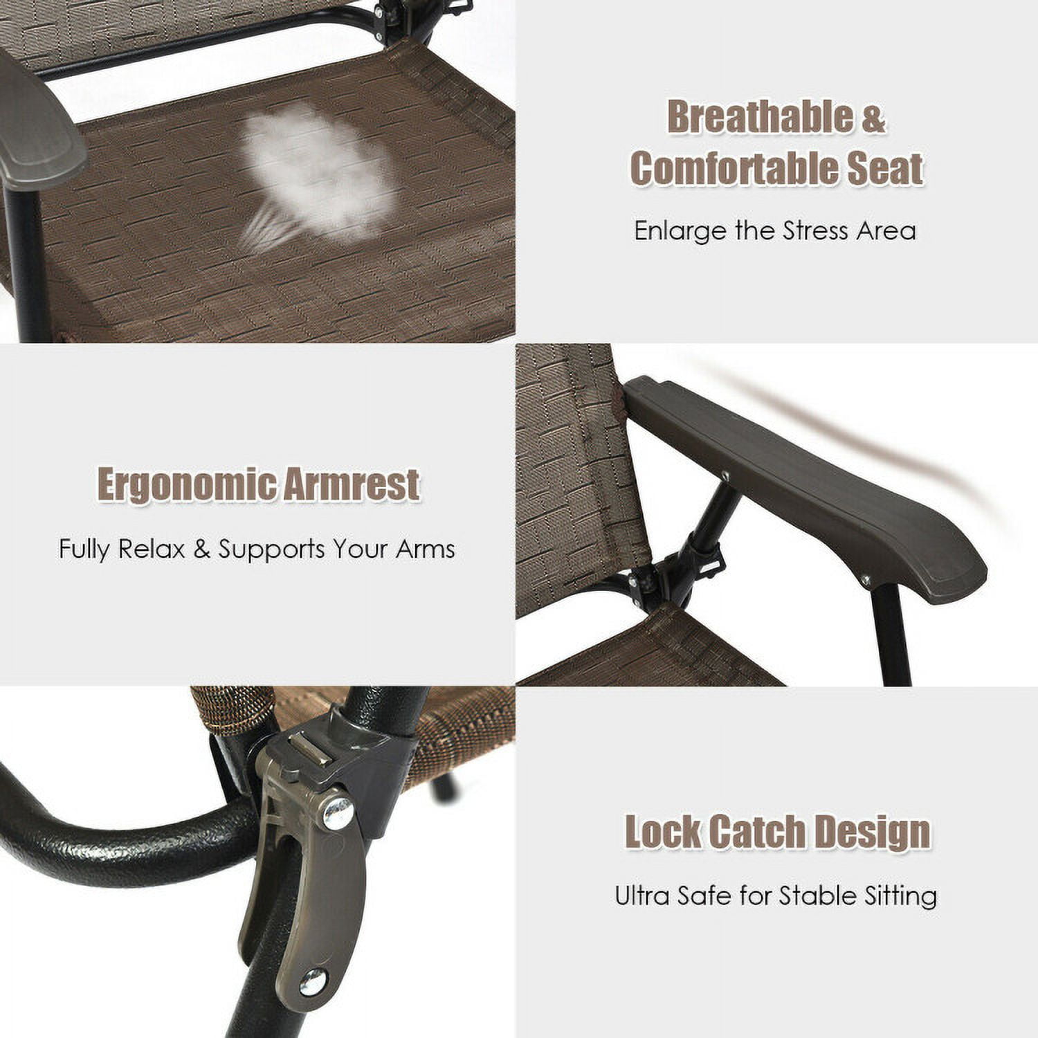 Aimee Lii Set of 4 Patio Folding Chairs, Outdoor Patio Set Aimee Lii Set of 4 Patio Folding Chairs, Outdoor Patio Set