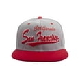 thumbnail image 2 of Original City Caps Baseball Snapback Hat - San Francisco - Grey/Red, 2 of 2