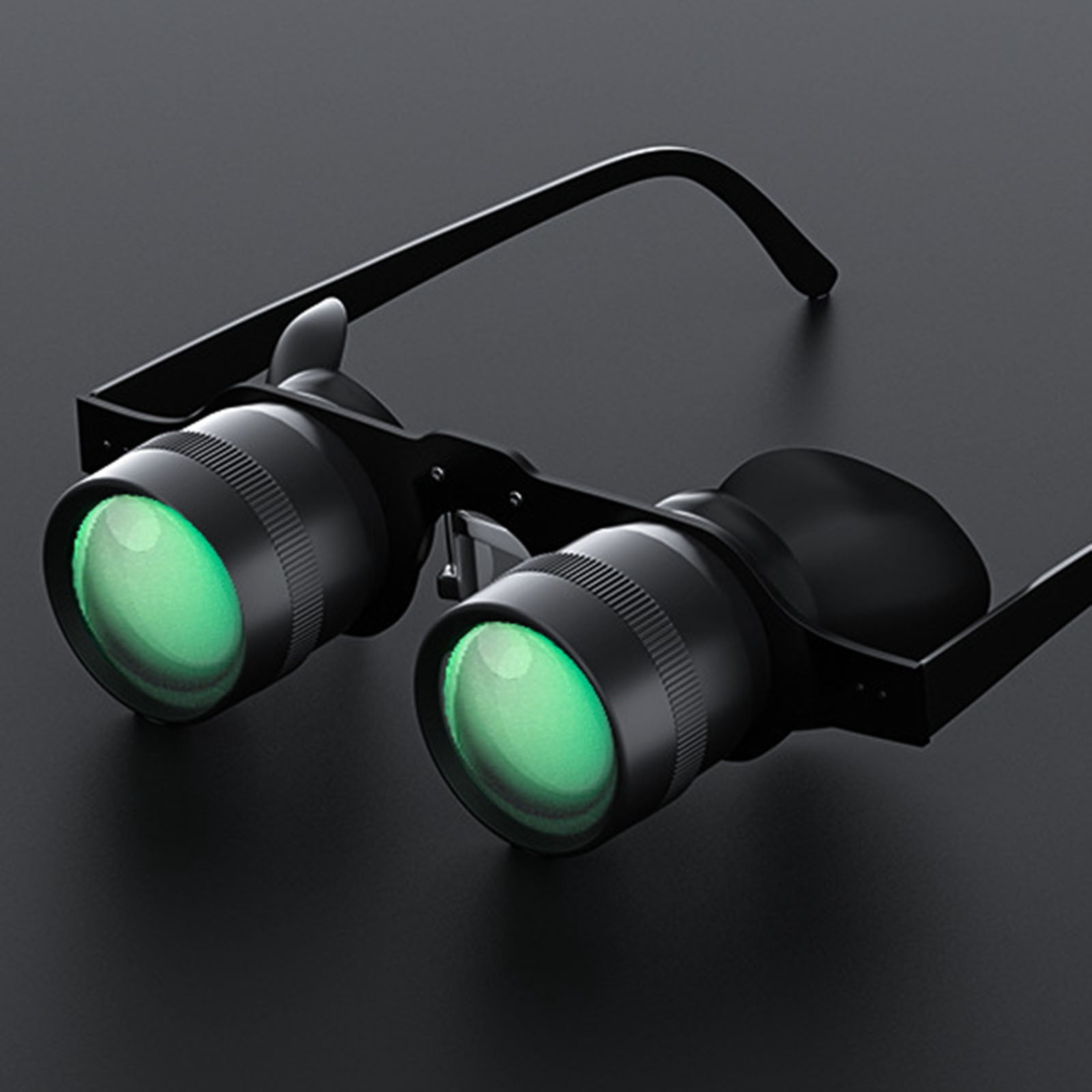 Professional 10X Binocular Glasses - Portable Folding HD Lens for Fishing, Birding & Sports Events, Hands-Free Opera Glasses for Concerts Theater Watching with Enhanced Optical Clarity