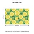 thumbnail image 4 of Placemats Set Of 4 / 6, Green Yellow Lemon Print Placemats For Dining Table Indoor/Outdoors Heat Resistant Washable Placemats 18" X 12", 4 of 8