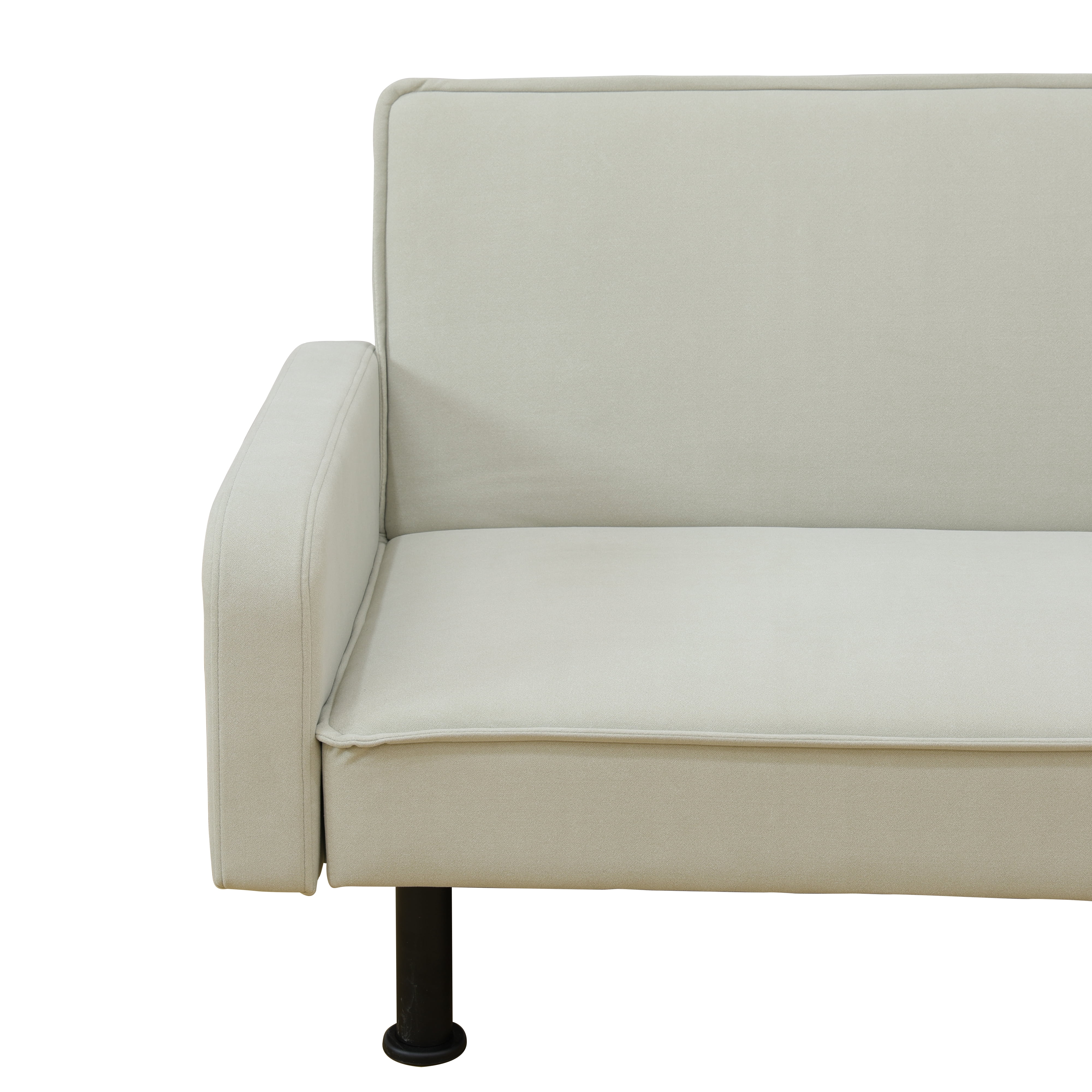 MAYEERTY 77.5in Light Gray Calico Loveseat, 1-Piece Modern Upholstered Sofa Couch, Calico Fabric Living Room Furniture for Home Apartment Bedroom