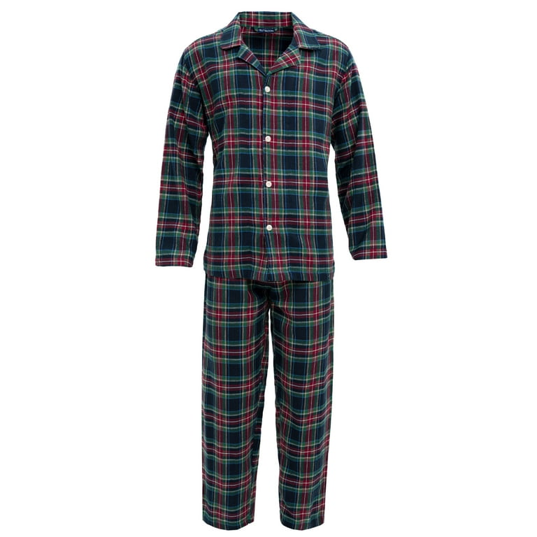 Men's flannel pajamas walmart sale