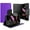 Purple, variant on LG Tribute HD / X Style / Volt 3 / LS676 Magnetic flap Streak Leather Wallet Pouch Case Cover