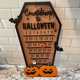 thumbnail image 3 of Calendario de Adviento de madera para Halloween, cuenta atrás para decoración navideña, adornos de terror, diseño de fantasma para interiores, decoración de fiesta en casa, nuevo, 3 of 4