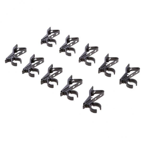10x Paquete Pinzas para Micrófono clip de solapa Que Sujetan de Forma Segura El Micrófono de Solapa a Prueba de Golpes