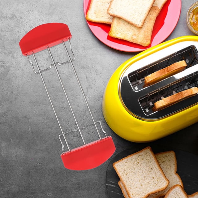 BESTYASH Bread Toaster Rack Multi Color Silicone and Iron Warming Food Storage for Households Kitchen Supply 1Pcs