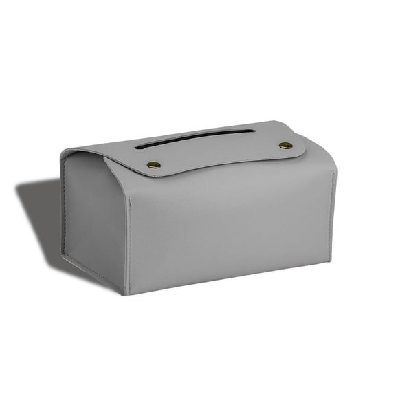 Namzi Leather Tissue Box Holder - Waterproof Rectangular Tissue Box ver Vintage Napkin Paper Holder for Home,Office&Car Der (7.08*4.33*3.14in,Grey)