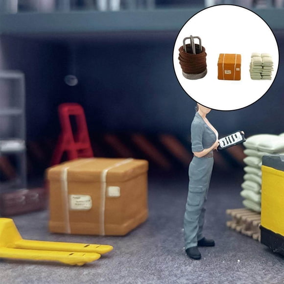 1/64 Scale Car Repair Shop Toy Figure Aquarium Layout Diorama Model Toy Cement