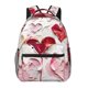 thumbnail image 1 of Disketp Textured Heart Abstract Art Mochila Estampada para Hombre y Mujer – Mochila Ligera Clásica con Múltiples Bolsillos para Universidad, Trabajo y Viajes-One Size, 1 of 5