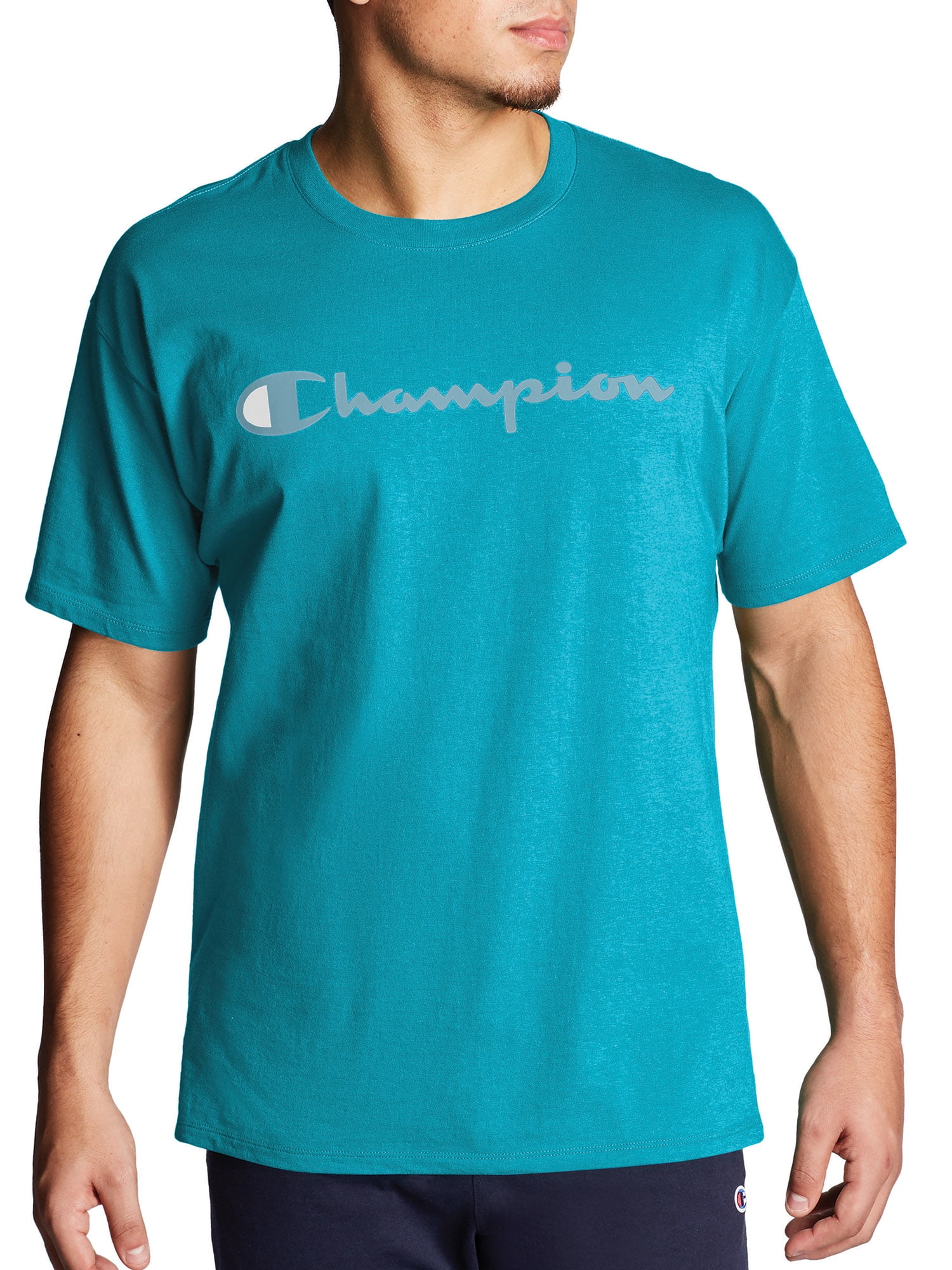 Champion - Champion Men's Script Logo Classic Jersey Graphic Tee Shirt ...