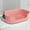 Pink, variant on RKZDSR Large Cats Litter Box - Spill Proof, Non-Leak, Easy Clean Cat Toilet Tray, Extra Large Open Cat Litter Box for Kittens & Senior Cats, Durable Plastic, Scratch Resistant